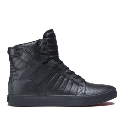 Supra Korkeavartiset Skytop Miesten Kengät Mustat | U6T3U8J