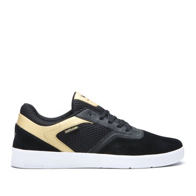 Supra Saint Miesten Tennarit Mustat Kultaiset | XMJCV38